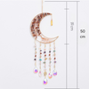 Sunset Glow Moon Shape Dream Catcher with Sun Catcher