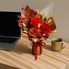 Four Seasons Preserved Roses Bouquet – Warm Rustic Elegance