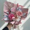 Four Seasons Preserved Roses Bouquet – Soft Romantic Tones