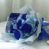 Royal Blue Preserved Roses Bouquet