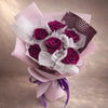 preserved roses gift bouquet purple,  Australia