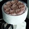 Blush Pink Preserved Rose Bouquet in Luxury Leather-Style Wrap-9 Roses