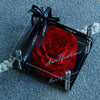 Classic Red Preserved Rose with Acrylic Cover