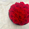 Luxury Medium Preserved Rose Box - 18 Red Roses