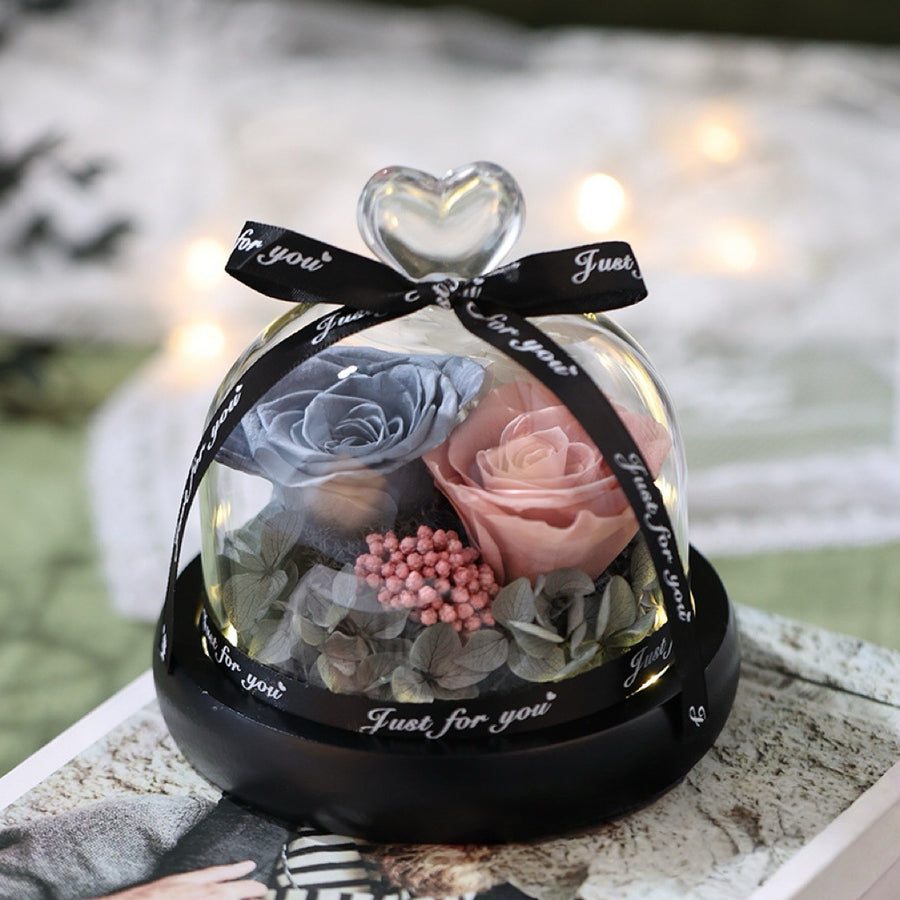 Preserved Flower - Blue&Pink Roses