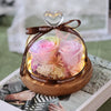 Preserved Flower - Pink Roses with wood bottom
