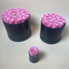 Preserved Roses Box – Round – Pink –  26 Roses