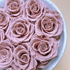Preserved Roses Leather Style Bouquet – 9 Roses – Blush Pink