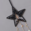 Black Crystal Star Shape Dream Catcher with Healing Agate