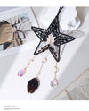 Black Crystal Star Shape Dream Catcher with Healing Agate