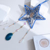 Blue Crystal Star Shape Dream Catcher with Healing Agate