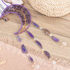 Purple Crystal Dream Catcher with 9 Healing Agate