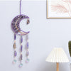 Purple Crystal Dream Catcher with 9 Healing Agate