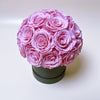 Preserved Roses Box - Round Dome - Pink - 24 Roses