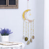 Golden Color Moon Shape Dream Catcher with Healing Agate