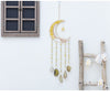 Golden Color Moon Shape Dream Catcher with Healing Agate