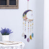 Colorful Moon Shape Dream Catcher with Healing Agate
