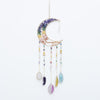 Colorful Moon Shape Dream Catcher with Healing Agate