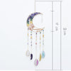 Colorful Moon Shape Dream Catcher with Healing Agate