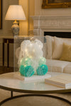 Tiffany Blue Rose Bear with Crown - 40cm