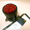 Preserved Roses Leather Style Bouquet – 9 Roses – Classic Red