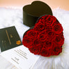 Preserved Roses Box – Heart Shape – Red – 13 Roses