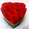 Preserved Roses Box – Heart Shape – Red – 13 Roses
