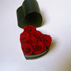 Preserved Roses Box – Heart Shape – Red – 7 Roses