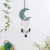 Turquoise Moon Shape Dream Catcher with Healing Agate