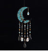 Turquoise Moon Shape Dream Catcher with Healing Agate