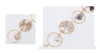 Gold Purple Crystal in 6 Rings