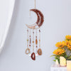 Red Bright Moon Shape Dream Catcher with Healing Agate