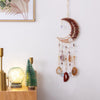 Red Bright Moon Shape Dream Catcher with Healing Agate