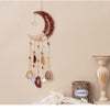 Red Bright Moon Shape Dream Catcher with Healing Agate