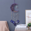 Purple Crystal Moon Shape Dream Catcher with Healing Agate