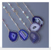 Purple Crystal Moon Shape Dream Catcher with Healing Agate