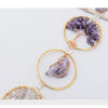 Gold Purple Crystal in 6 Rings