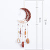 Red Bright Moon Shape Dream Catcher with Healing Agate