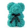 Tiffany Blue Rose Bear with Bow-25cm