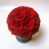 Preserved Roses Box - Round Dome - Red - 24 Roses