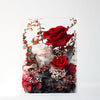 Crimson Blush Preserved Roses Arrangement Box