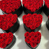 Luxury Medium Heart Shaped Preserved Roses Box - 13 Red Roses