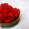Preserved Roses Box – Heart Shape – Red – 7 Roses