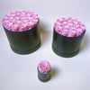 Preserved Roses Box – Round – Pink –  18 Roses