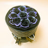 Preserved Roses Leather Style Bouquet– 9 Roses – Galaxy Dark