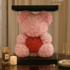 Pink Rose Bear with Red Heart - 40cm