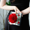 Giant Preserved Rose in Acrylic Box – Classic Red