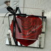 Heart Red Preserved Rose with Acrylic Cover