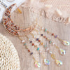Sunset Glow Moon Shape Dream Catcher with Sun Catcher