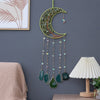 Jade Colour Moon Shape with Healing Green Agates